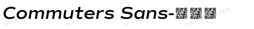 Commuters Sans字体转换